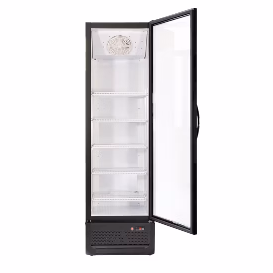 388 Liters Single Door Upright Showcase, Upright Cooler, Glass Door Merchandiser Commercial Soft Drinks Upright Showcase Glass Door with Ce, ETL Certificate