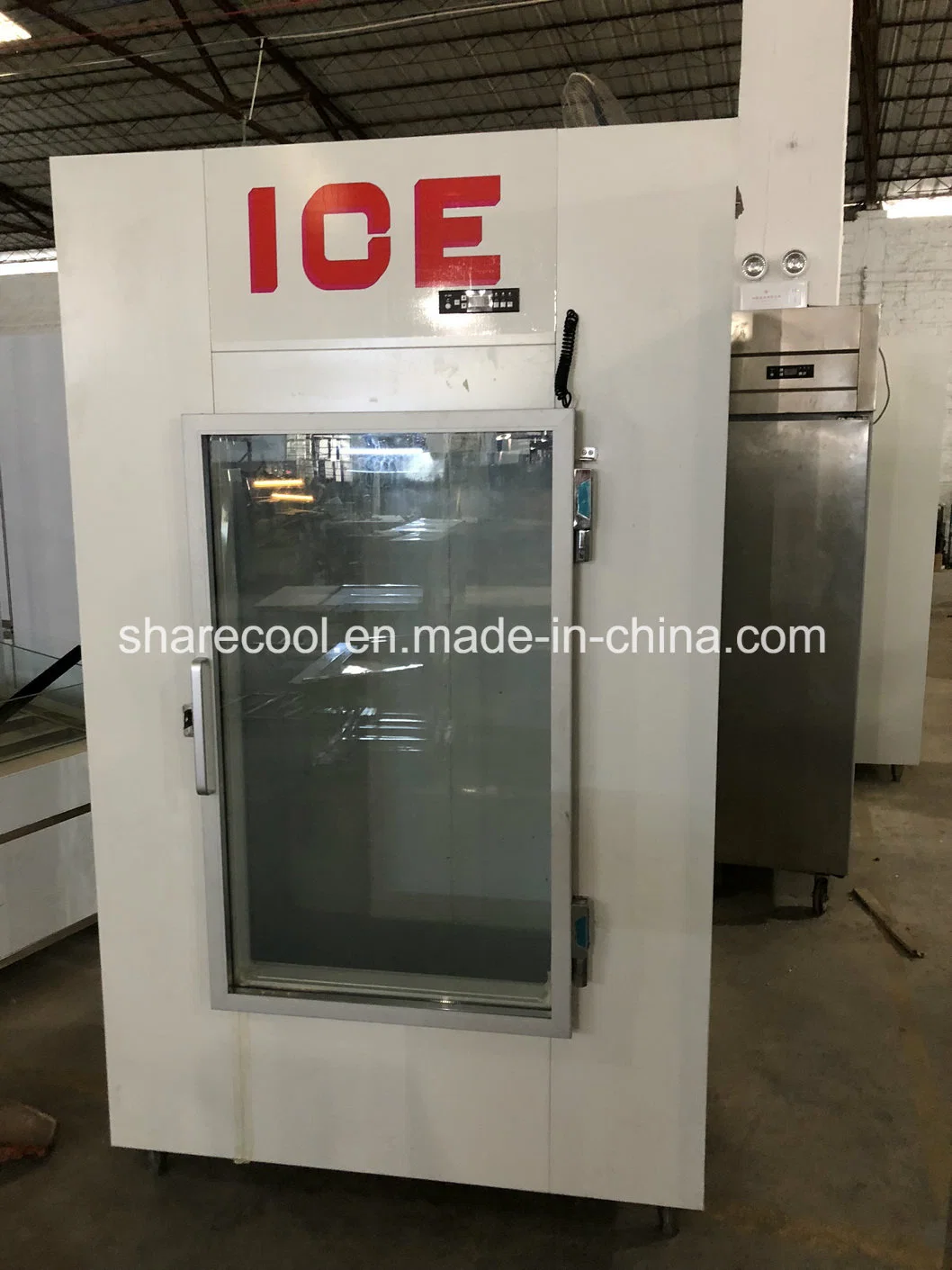 Bagged Ice Merchandiser with Glass Door